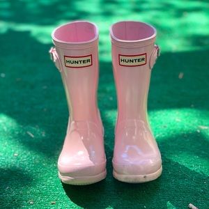 Kids Hunter Boots Pink US 9B/10G
